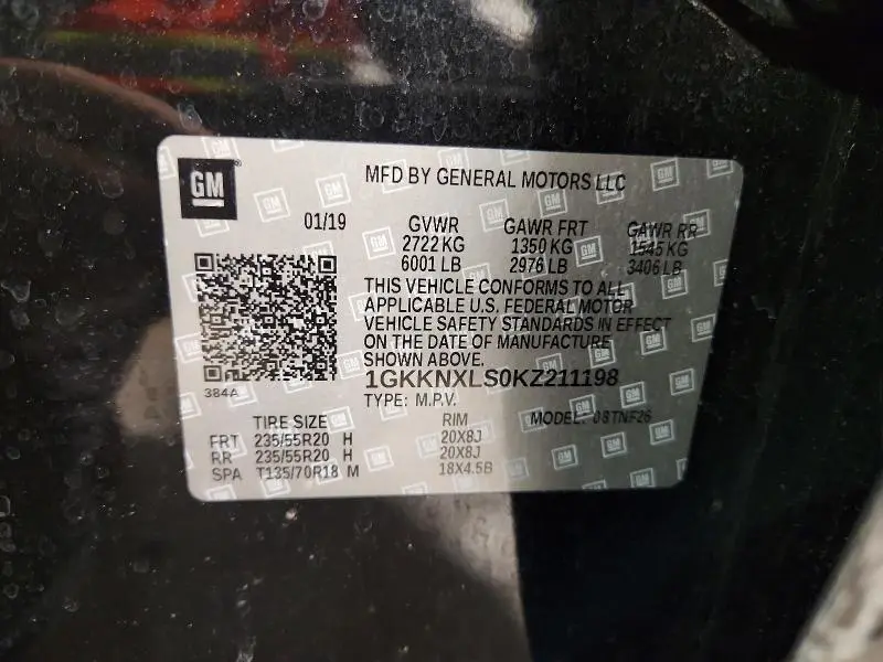 2019 GMC ACADIA DENALI  