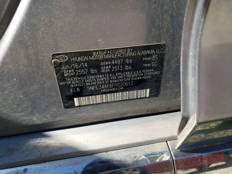 2015 HYUNDAI SONATA LIMITED  