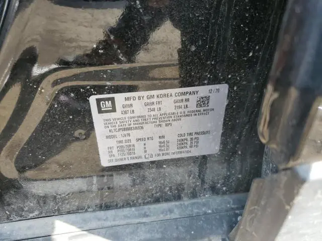 2021 CHEVROLET TRAX 1LT  