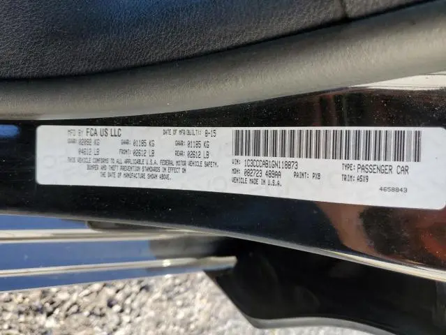 2016 CHRYSLER 200 LIMITED
