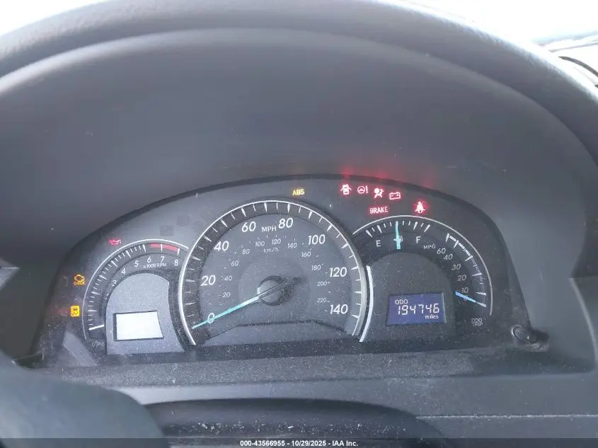 2012 TOYOTA CAMRY LE