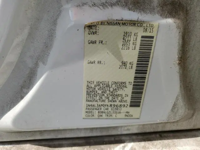 2015 NISSAN ALTIMA 2.5  