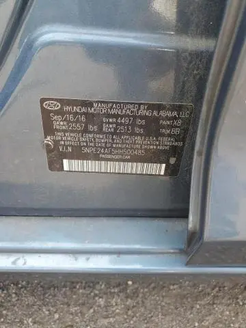 2017 HYUNDAI SONATA SE  