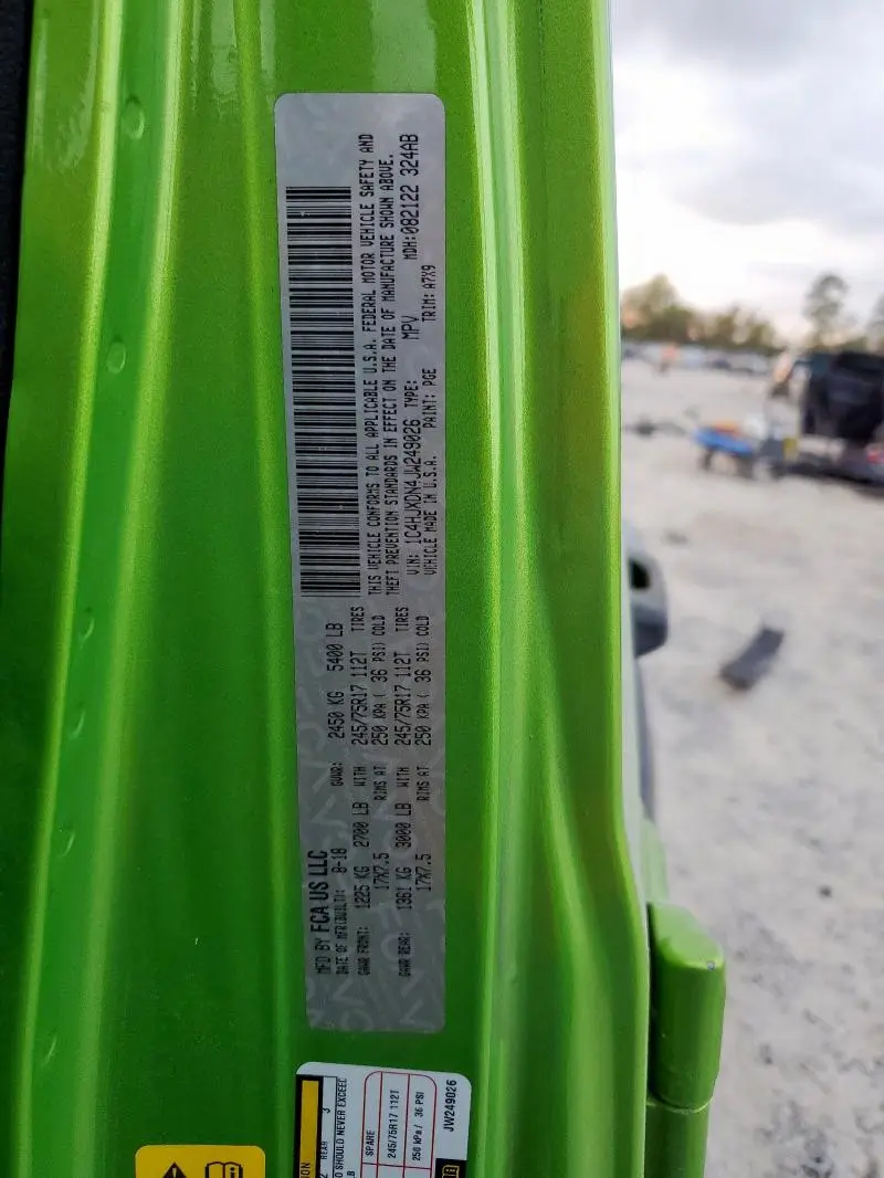 2018 JEEP WRANGLER UNLIMITED SPORT  