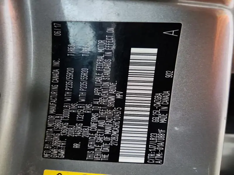 2017 LEXUS RX 350 BASE  