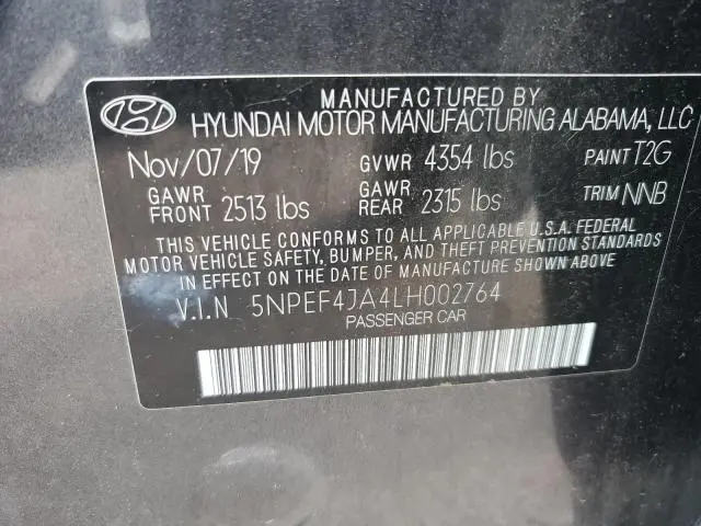 2020 HYUNDAI SONATA SEL  