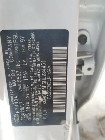 2017 HYUNDAI ACCENT SE  