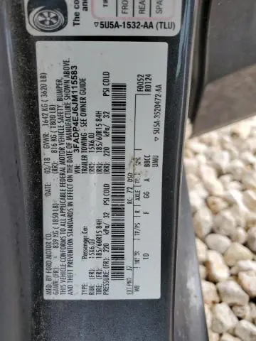 2018 FORD FIESTA SE  