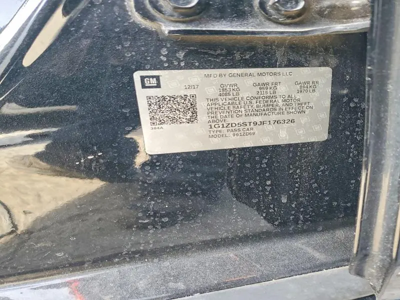 2018 CHEVROLET MALIBU LT  