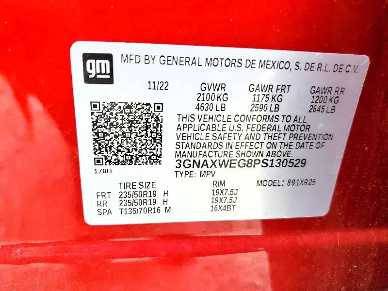 2023 CHEVROLET EQUINOX RS  