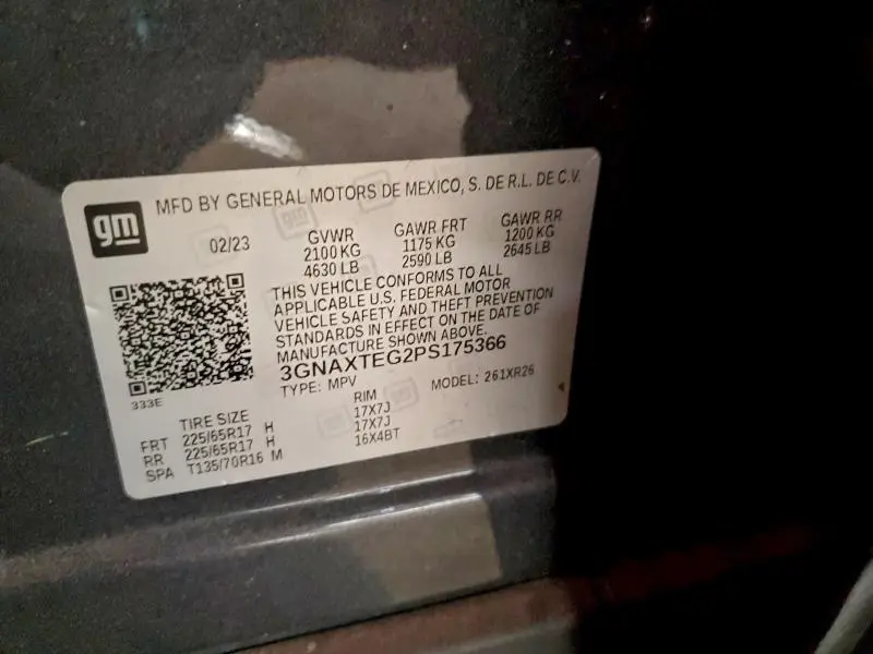 2023 CHEVROLET EQUINOX LT  