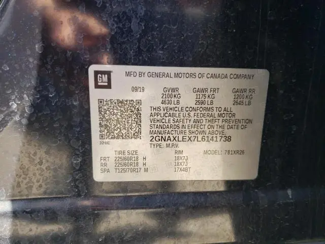 2020 CHEVROLET EQUINOX LT  