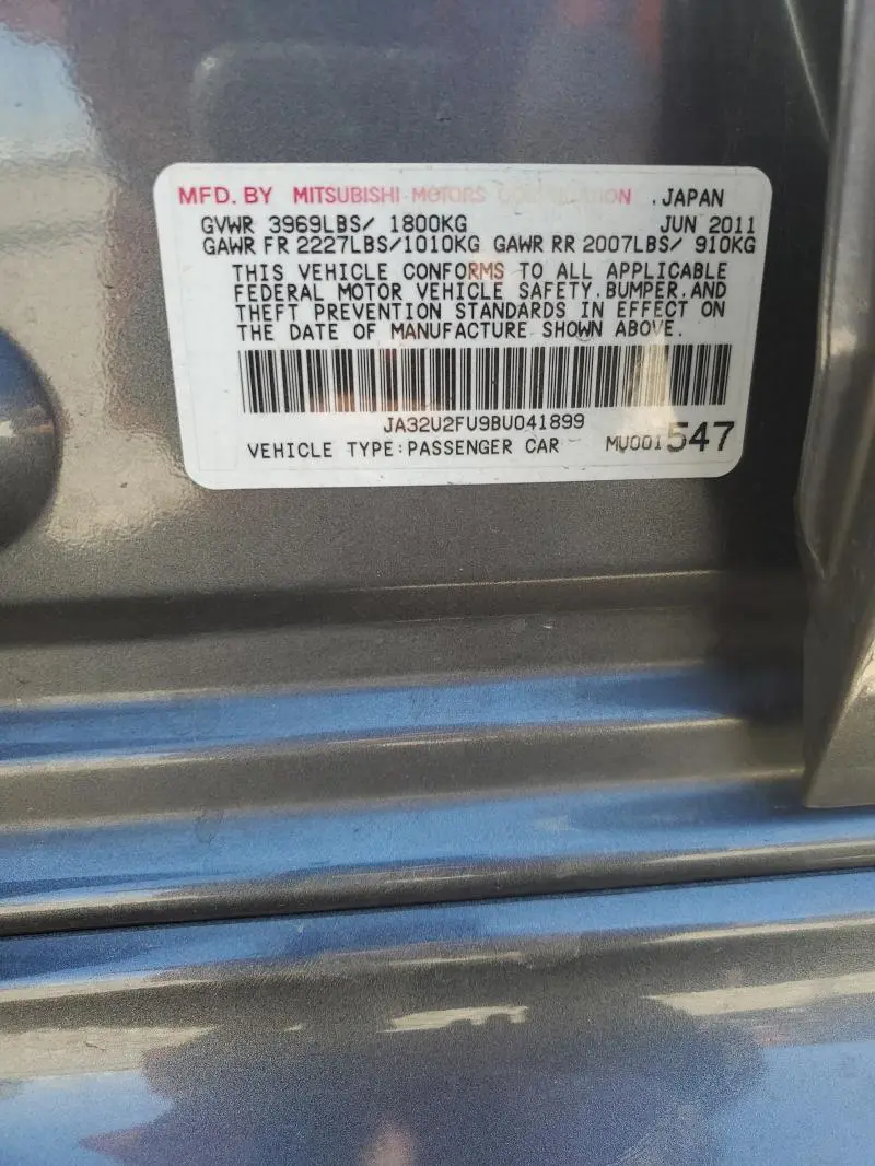 2011 MITSUBISHI LANCER ES/ES SPORT  