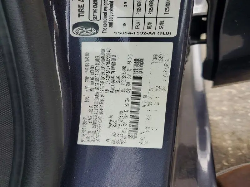 2013 FORD FIESTA S  