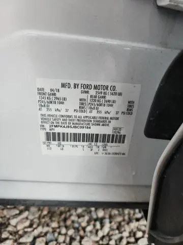 2018 FORD EDGE SEL  