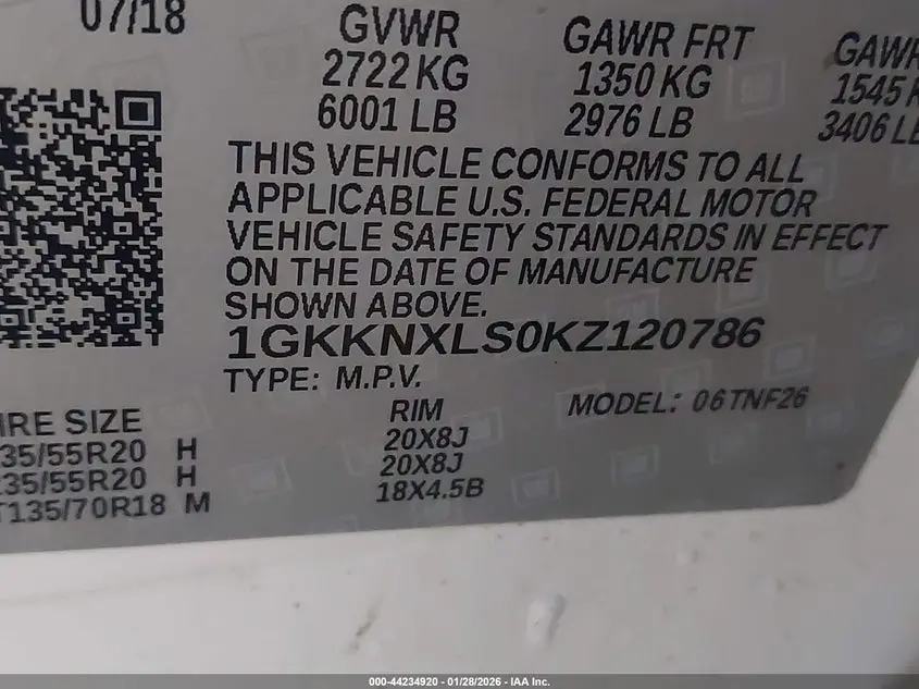 2019 GMC ACADIA DENALI
