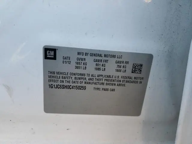 2012 CHEVROLET SONIC LT  