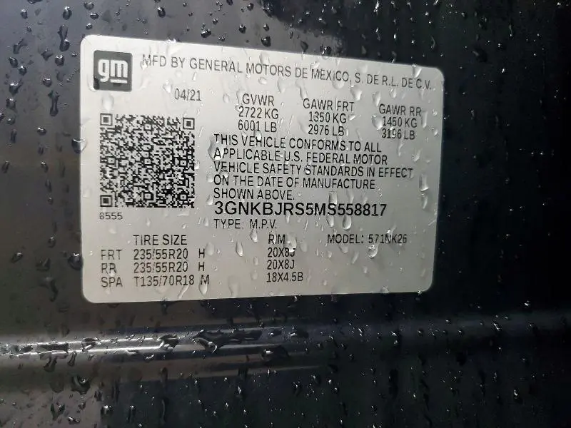 2021 CHEVROLET BLAZER 3LT  