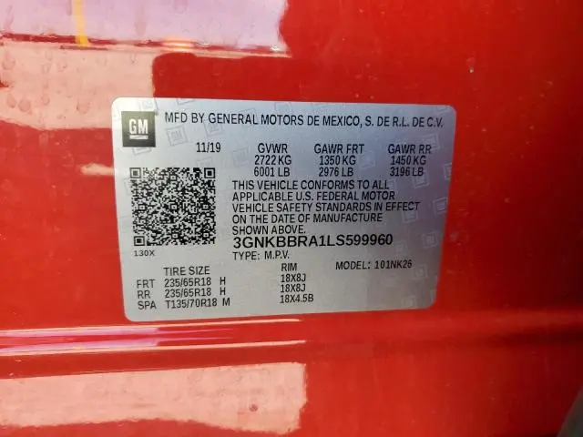 2020 CHEVROLET BLAZER 1LT  