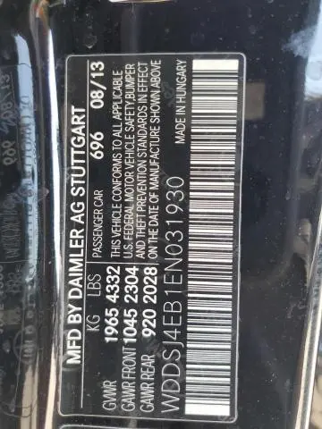 2014 MERCEDES-BENZ CLA 250  