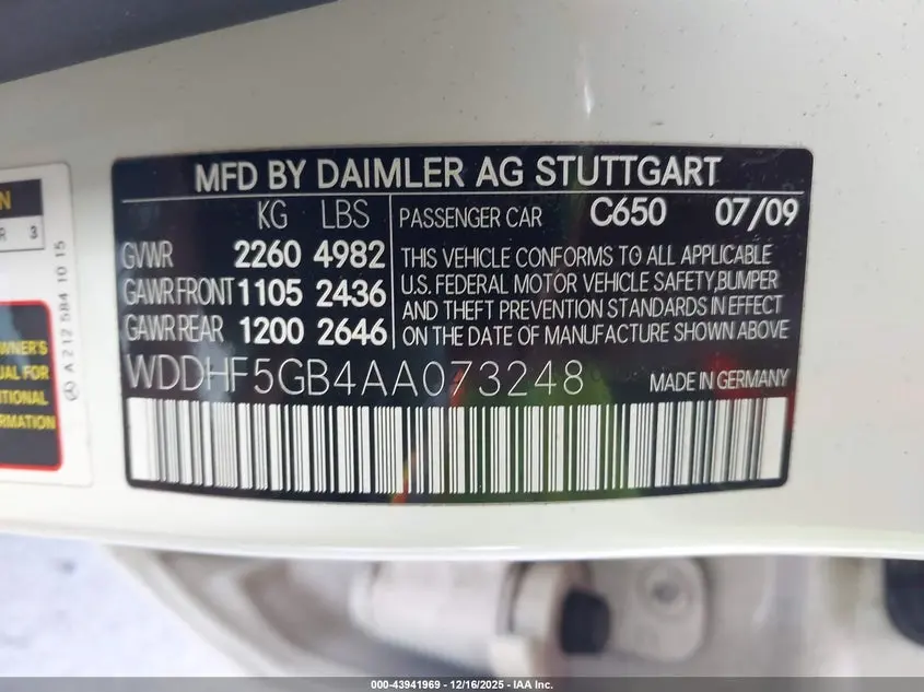 2010 MERCEDES-BENZ E 350  