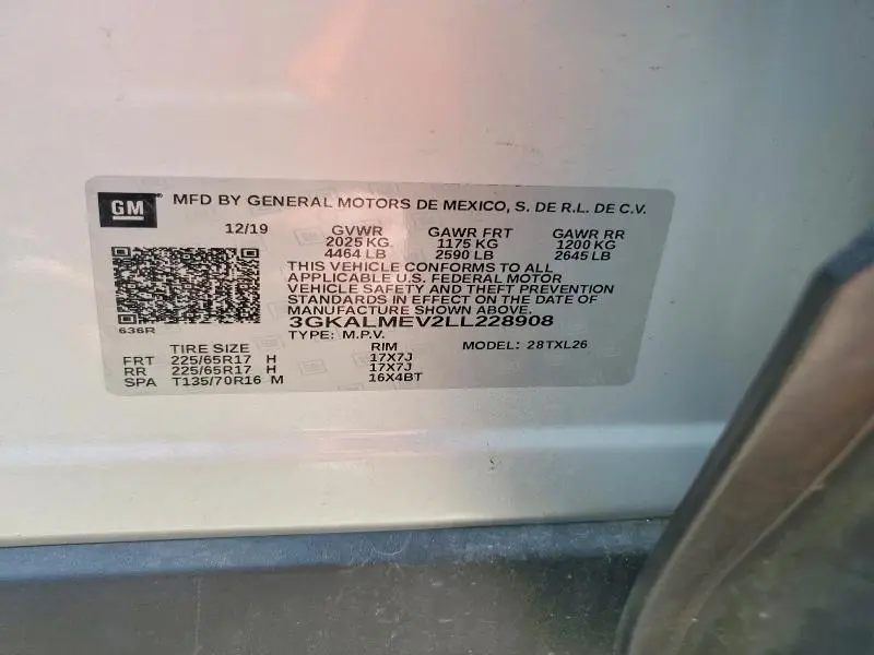 2020 GMC TERRAIN SLE  