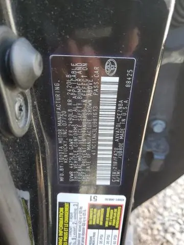 2020 TOYOTA CAMRY LE  