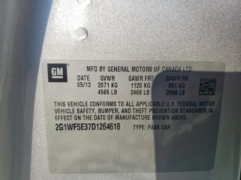 2013 CHEVROLET IMPALA LS  