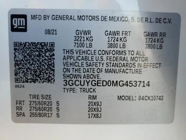 2021 CHEVROLET SILVERADO K1500 LTZ  