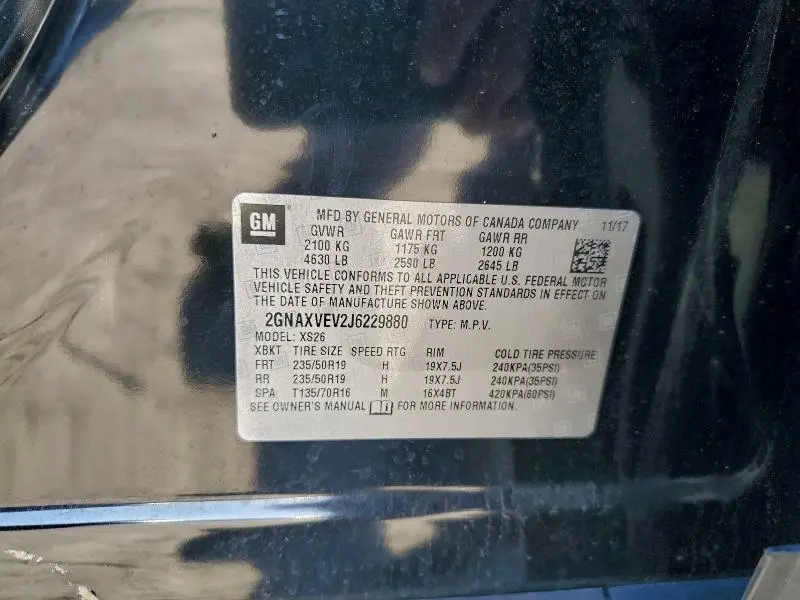 2018 CHEVROLET EQUINOX PREMIER  