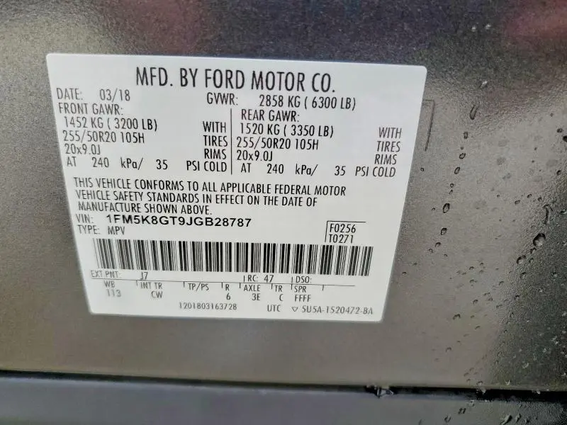 2018 FORD EXPLORER SPORT  