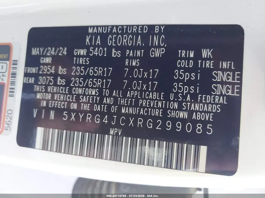 2024 KIA SORENTO LX