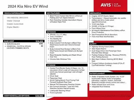 2024 KIA NIRO WIND  