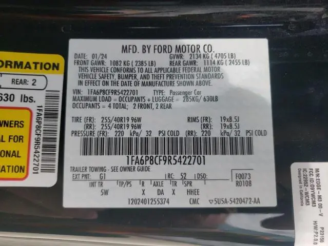 2024 FORD MUSTANG GT  