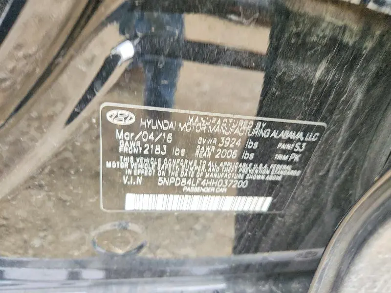 2017 HYUNDAI ELANTRA LIMITED  