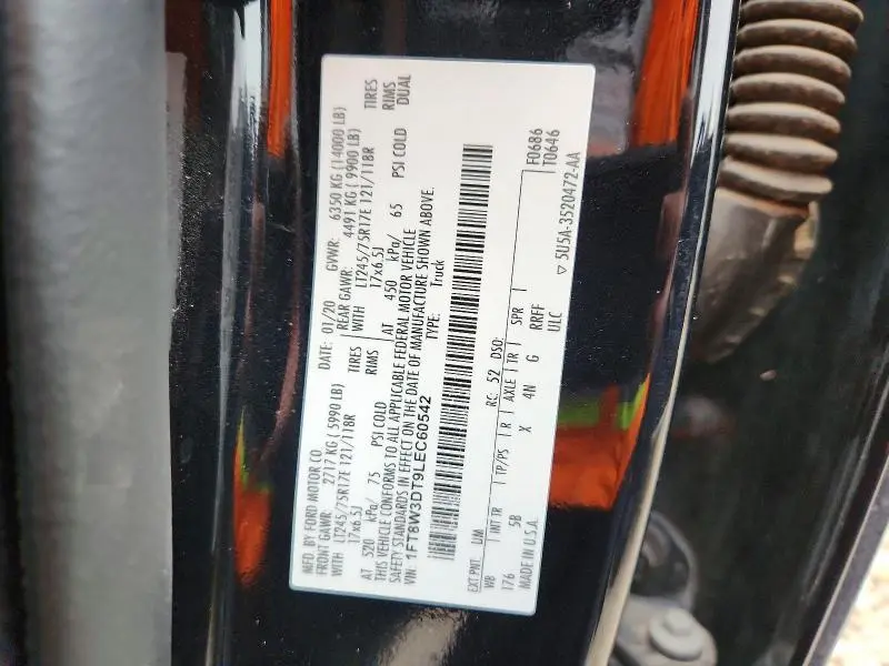 2020 FORD F350 SUPER DUTY  