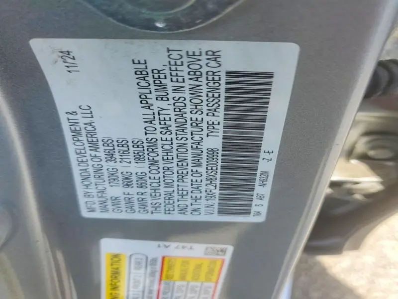2025 HONDA CIVIC SPORT  