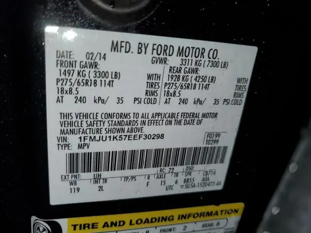 2014 FORD EXPEDITION LIMITED  