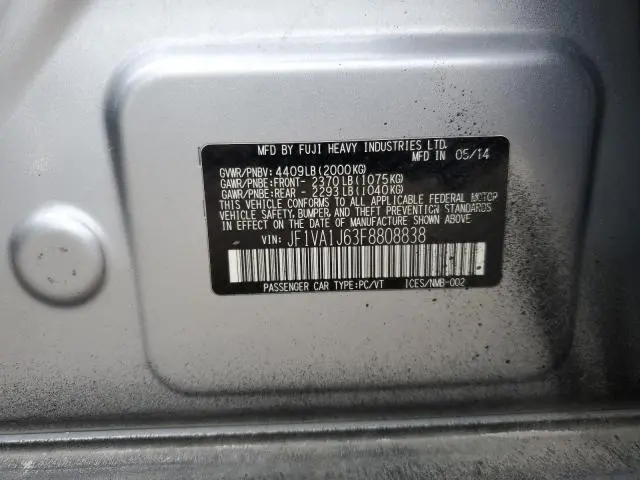 2015 SUBARU WRX LIMITED  