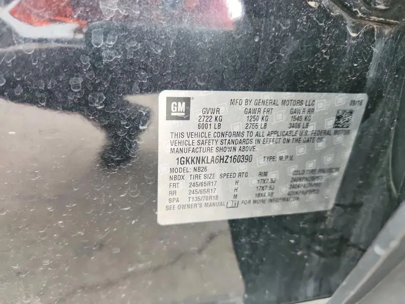 2017 GMC ACADIA SLE  
