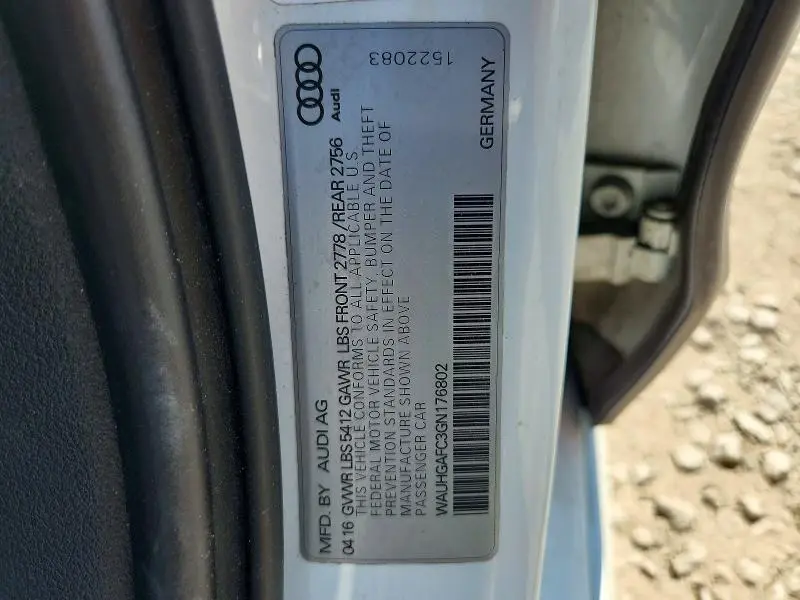 2016 AUDI A6 PRESTIGE  
