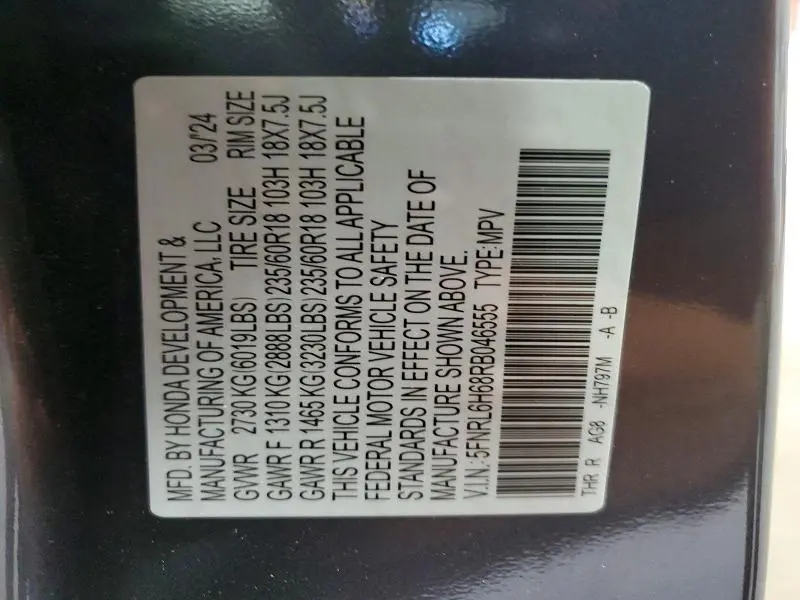 2024 HONDA ODYSSEY EXL  