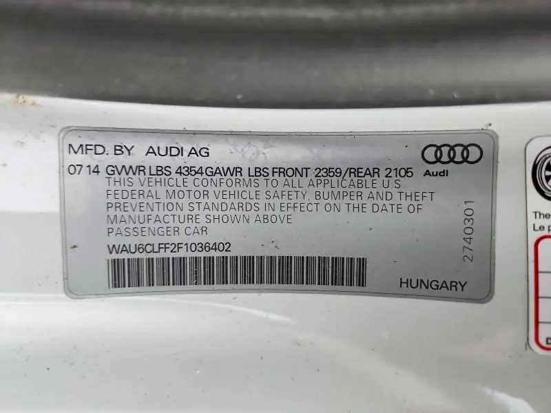 2015 AUDI A3 PREMIUM  