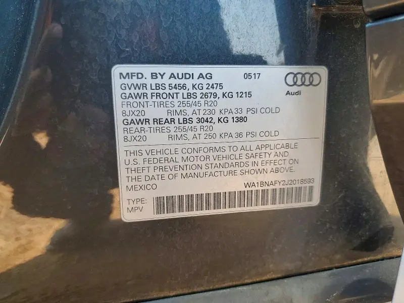 2018 AUDI Q5 PREMIUM PLUS  