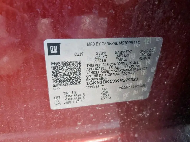 2019 GMC YUKON SLT  