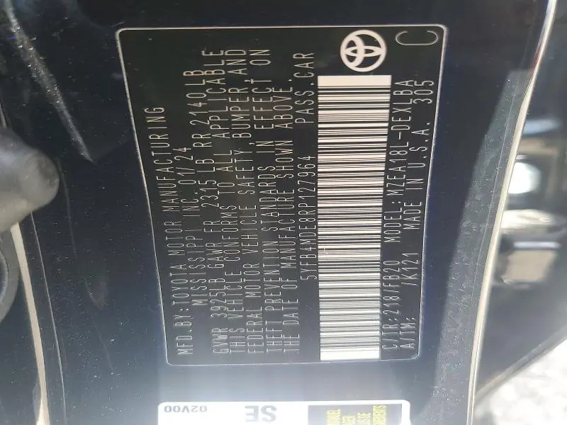 2024 TOYOTA COROLLA LE  