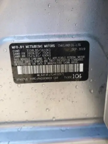 2020 MITSUBISHI MIRAGE G4 ES  