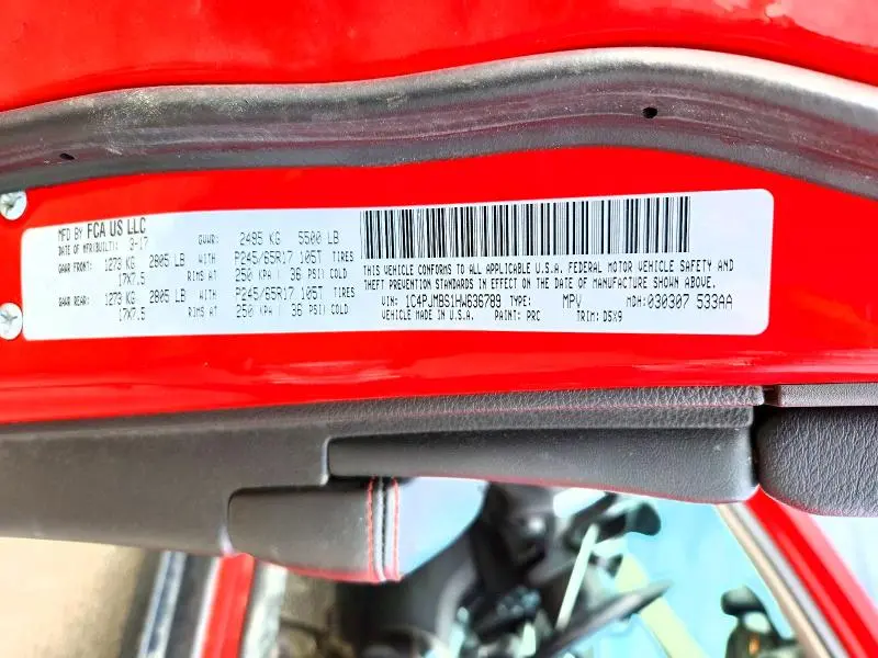 2017 JEEP CHEROKEE TRAILHAWK  