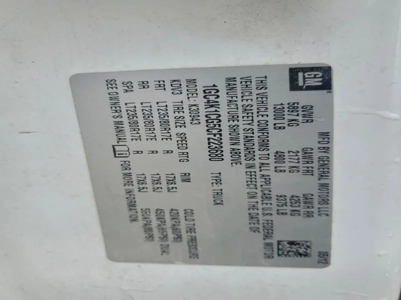 2012 CHEVROLET SILVERADO K3500 LTZ  