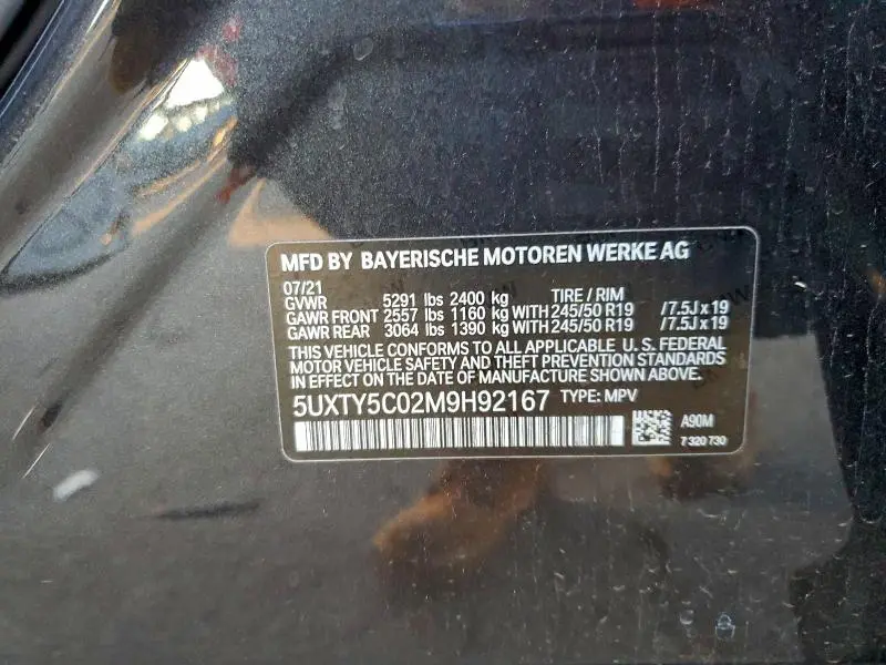 2021 BMW X3 XDRIVE30I  